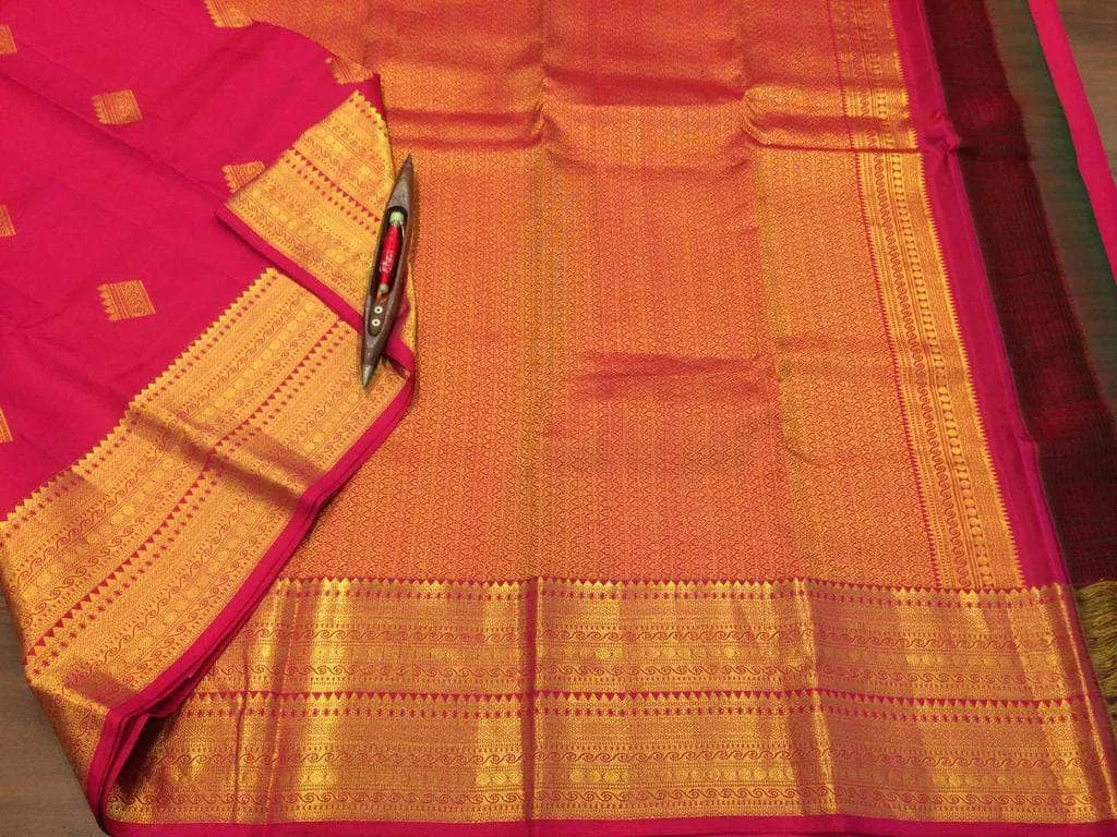 Pure Kanchipuram Silk Silver Zari Saree