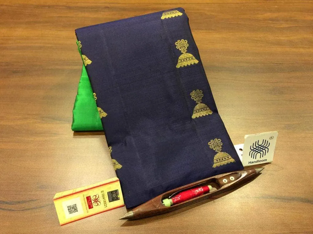 Pure Kanchipuram Silk Silver Zari Saree