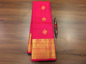 Pure Kanchipuram Silk Silver Zari Saree