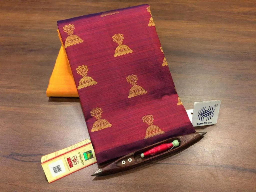 Pure Kanchipuram Silk Silver Zari Saree