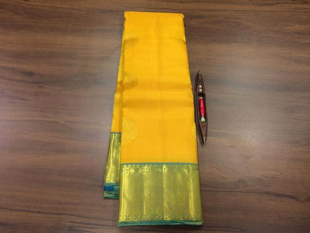 Pure Kanchipuram Silk Silver Zari Saree
