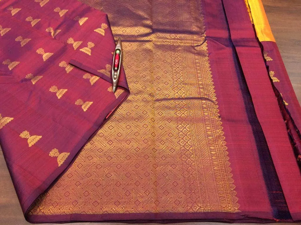 Pure Kanchipuram Silk Silver Zari Saree