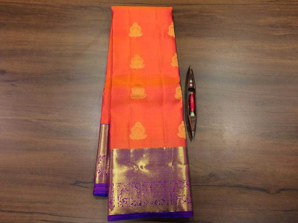 Pure Kanchipuram Silk Silver Zari Saree