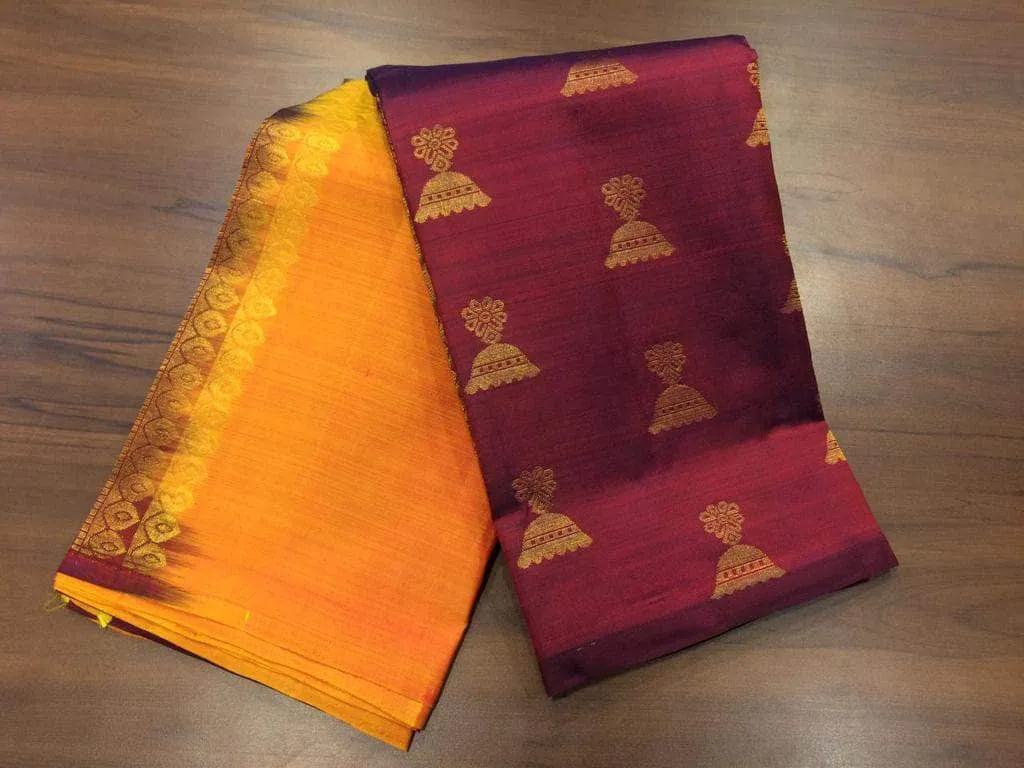 Pure Kanchipuram Silk Silver Zari Saree