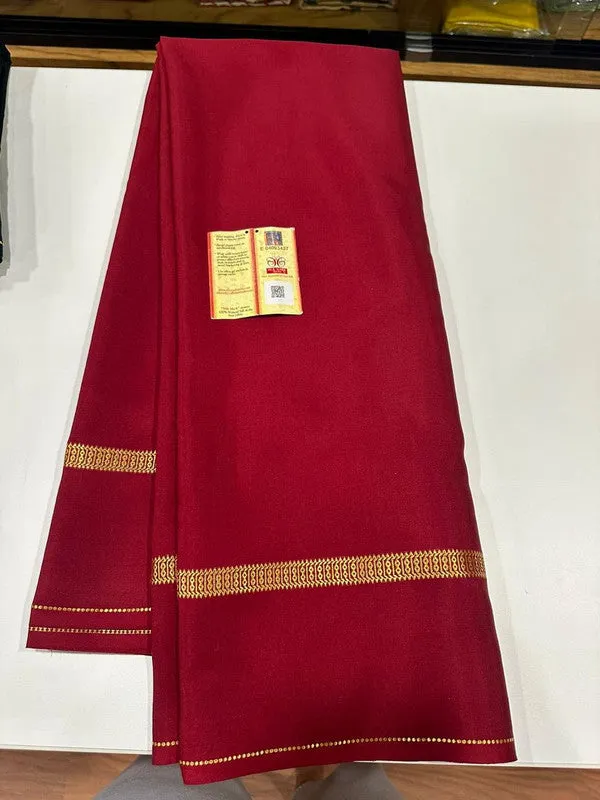Pure Mysoore Bentex Border Silk Saree