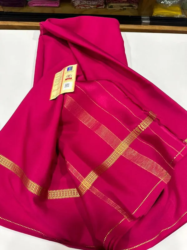 Pure Mysoore Bentex Border Silk Saree