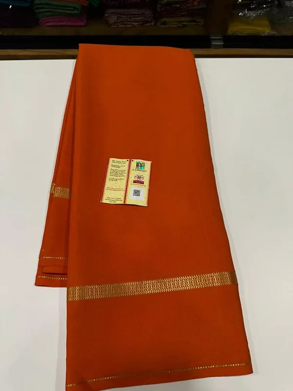 Pure Mysoore Bentex Border Silk Saree