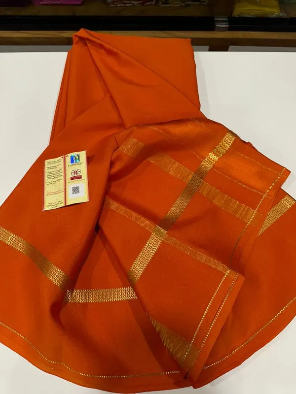 Pure Mysoore Bentex Border Silk Saree