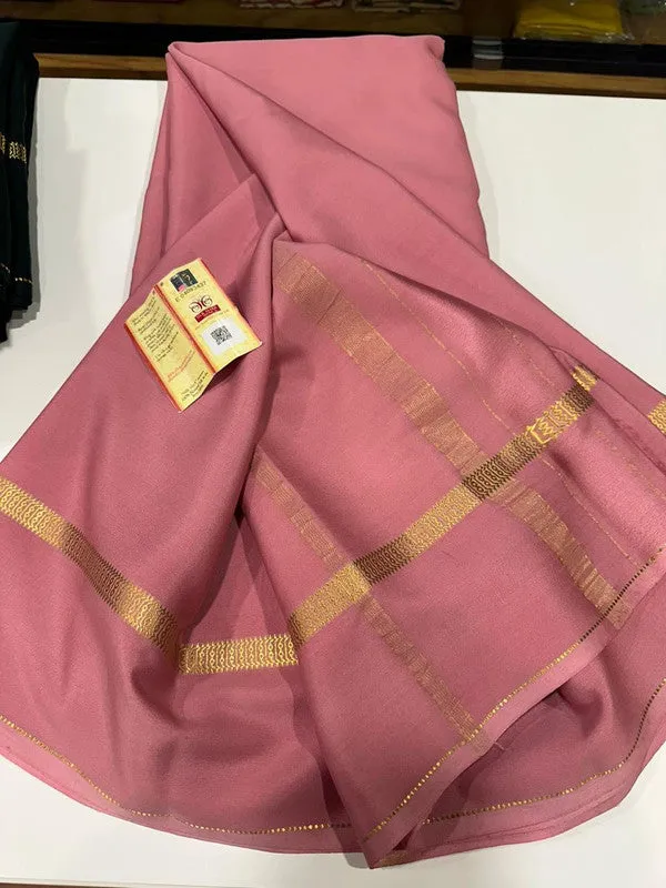 Pure Mysoore Bentex Border Silk Saree