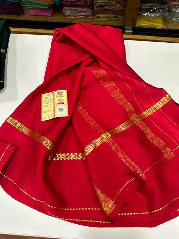 Pure Mysoore Bentex Border Silk Saree