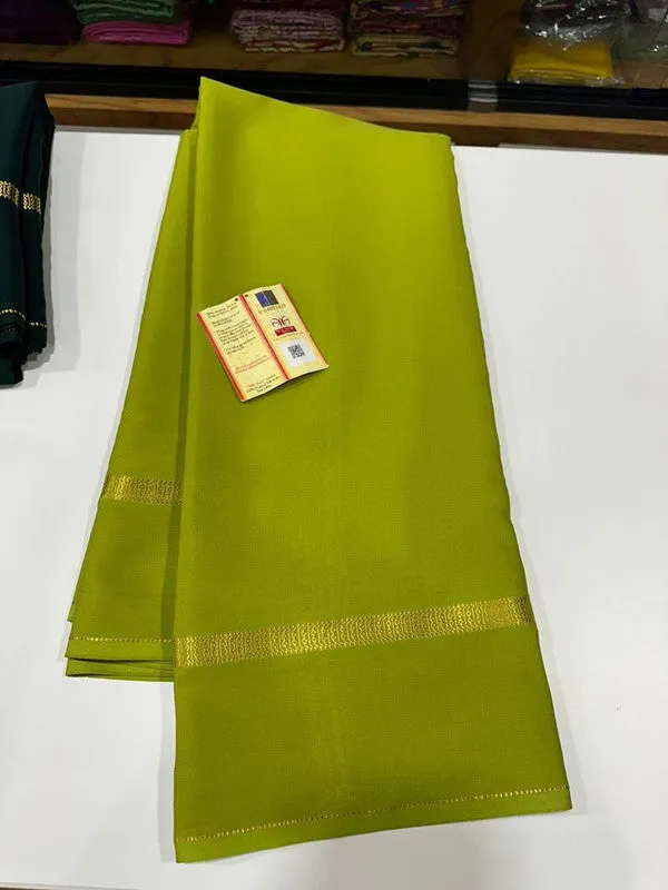 Pure Mysoore Bentex Border Silk Saree