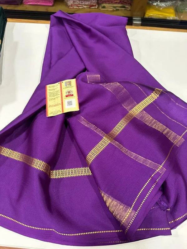 Pure Mysoore Bentex Border Silk Saree