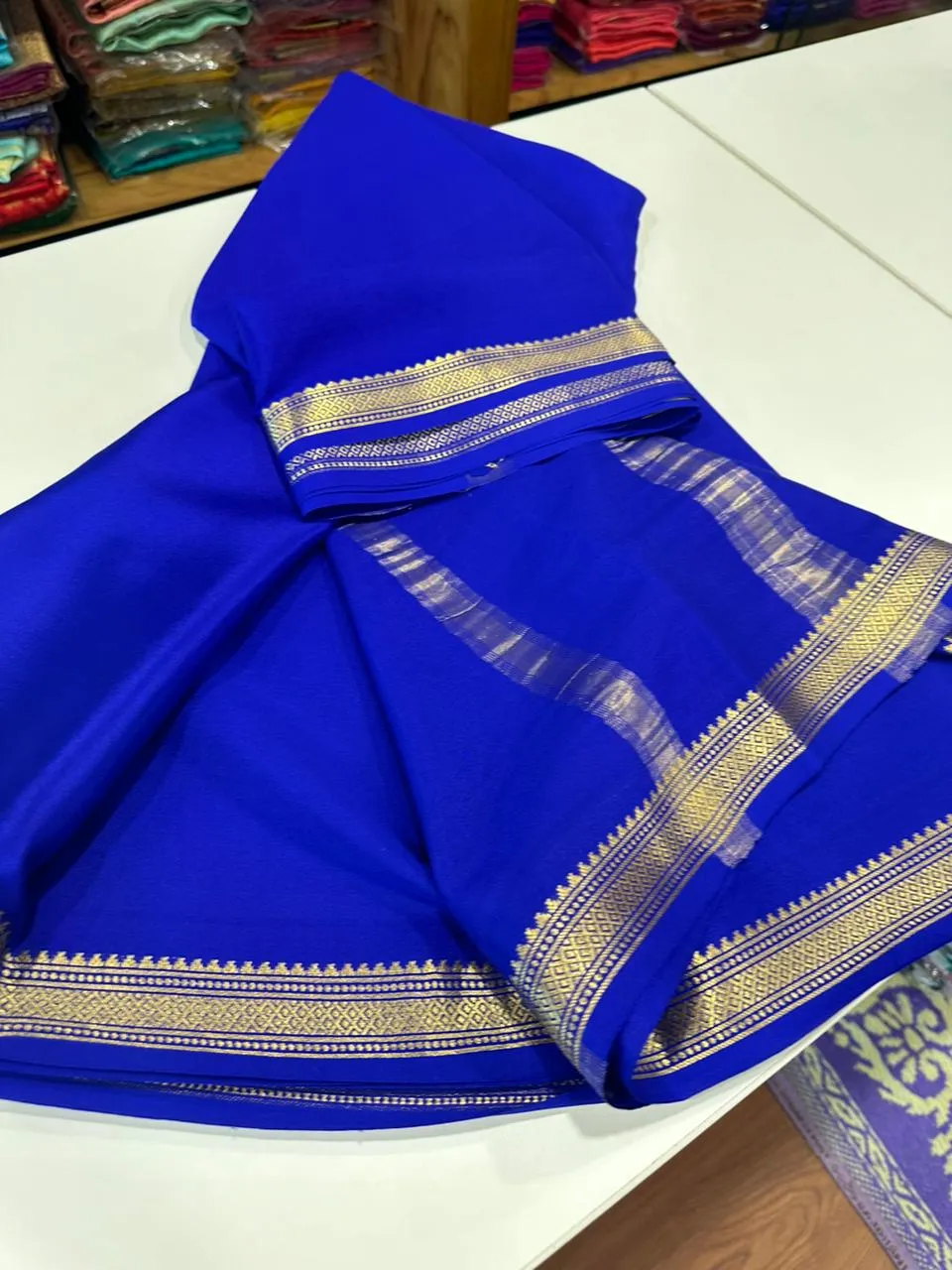 Pure Mysoore Silk Plain Saree