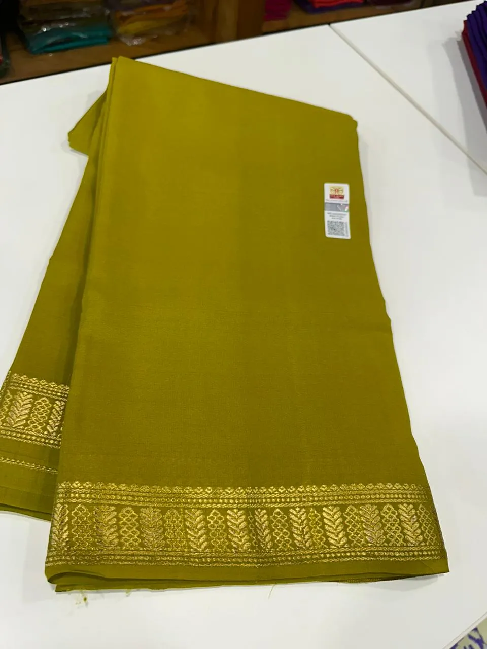 Pure Mysoore Silk Plain Saree