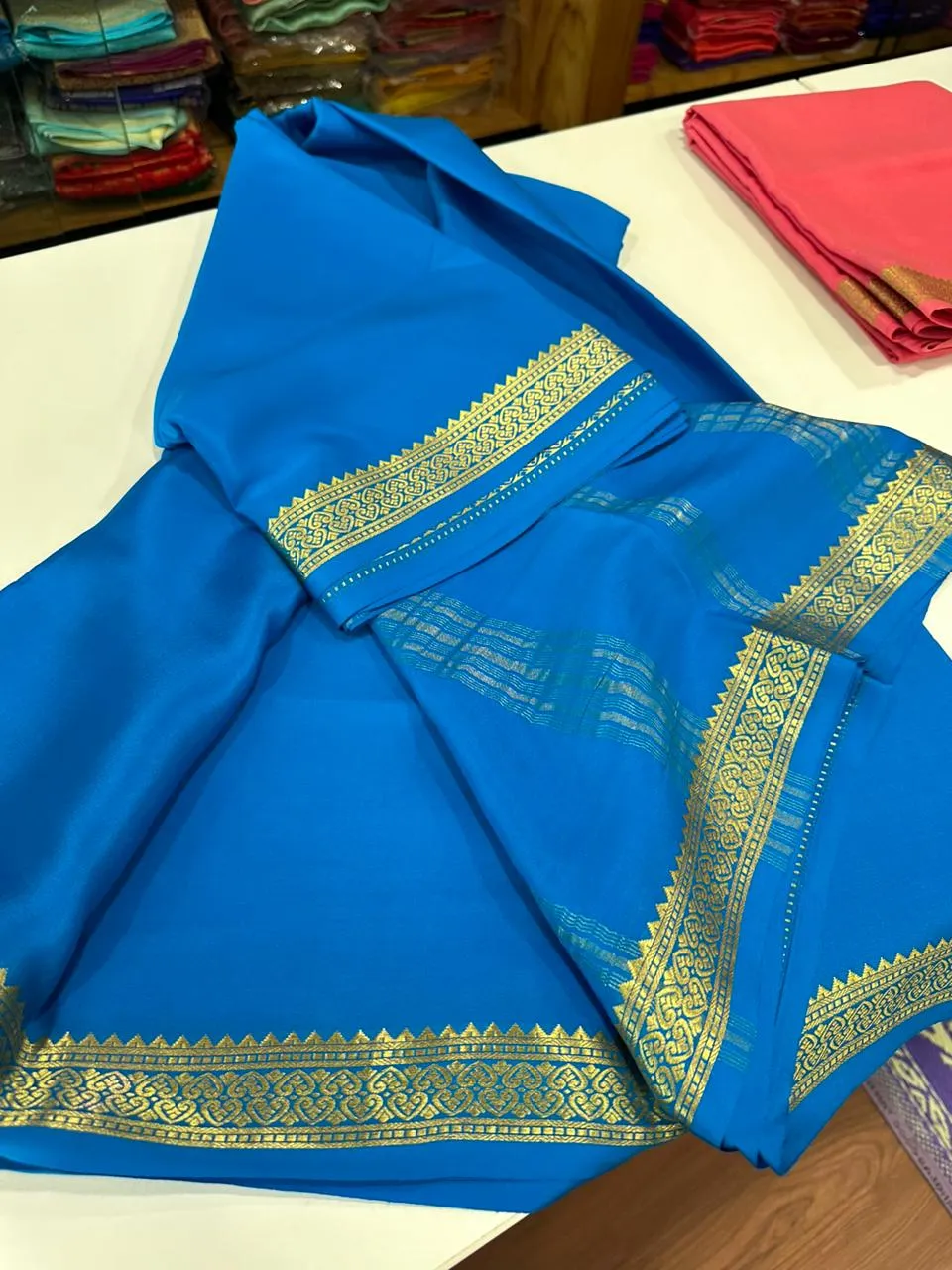 Pure Mysoore Silk Plain Saree