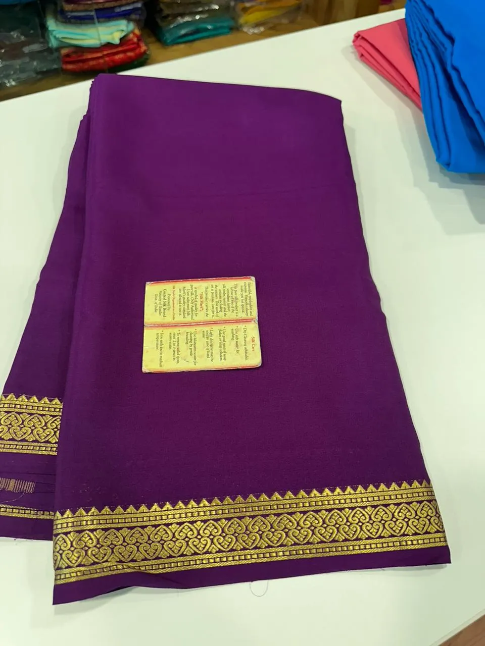 Pure Mysoore Silk Plain Saree