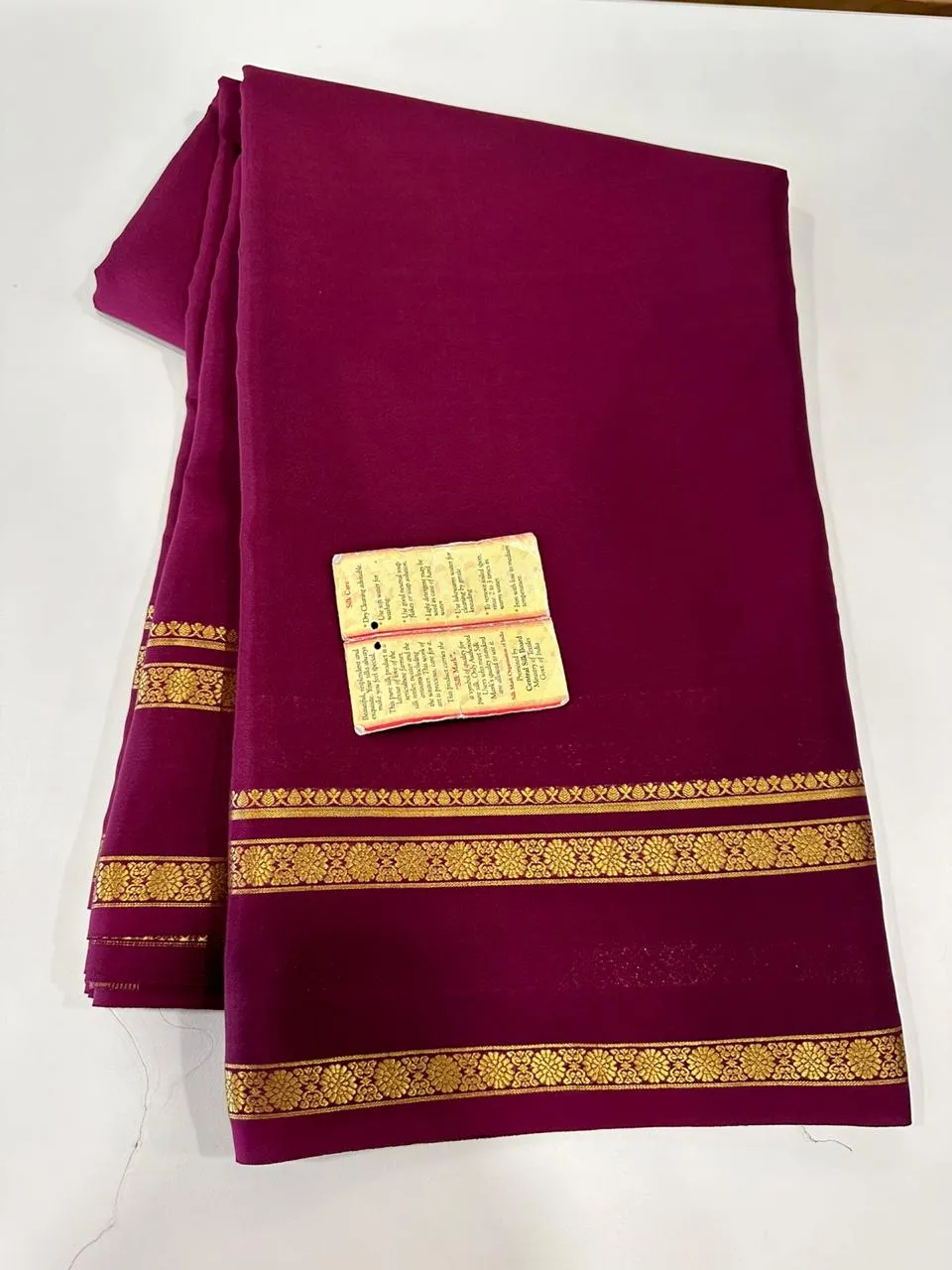 Pure Mysoore Silk Plain Saree