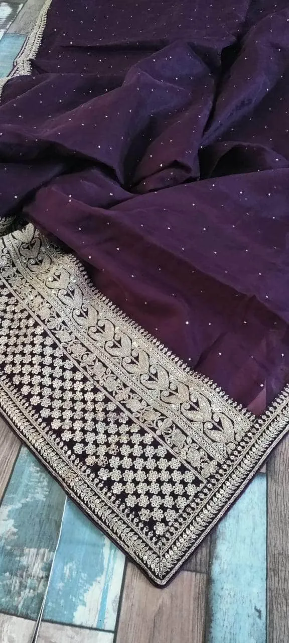 Pure Organza Silk Saree