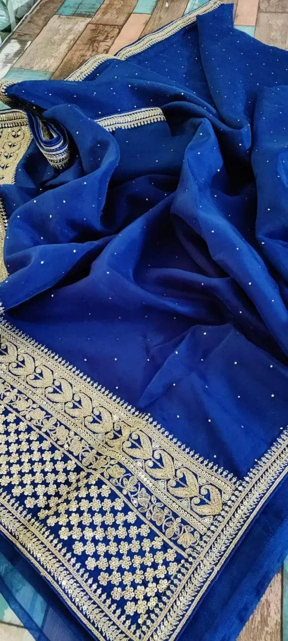 Pure Organza Silk Saree