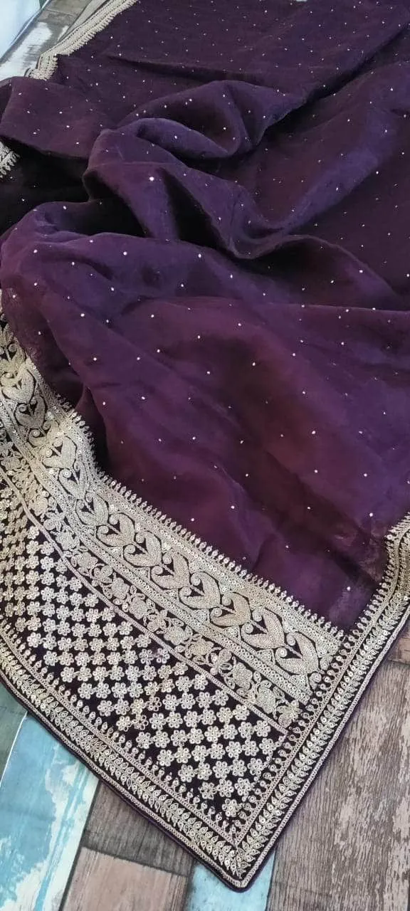 Pure Organza Silk Saree