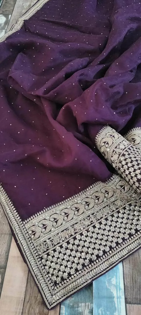 Pure Organza Silk Saree