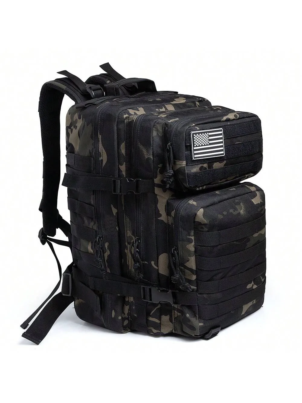 QT&QY 45L  tactics Crossfit Backpacks for Men/Women GYM Fitness Molle  Assault Pack Pack 3 Day Survival Bag Hiking Trekking Rucksack(Purple)