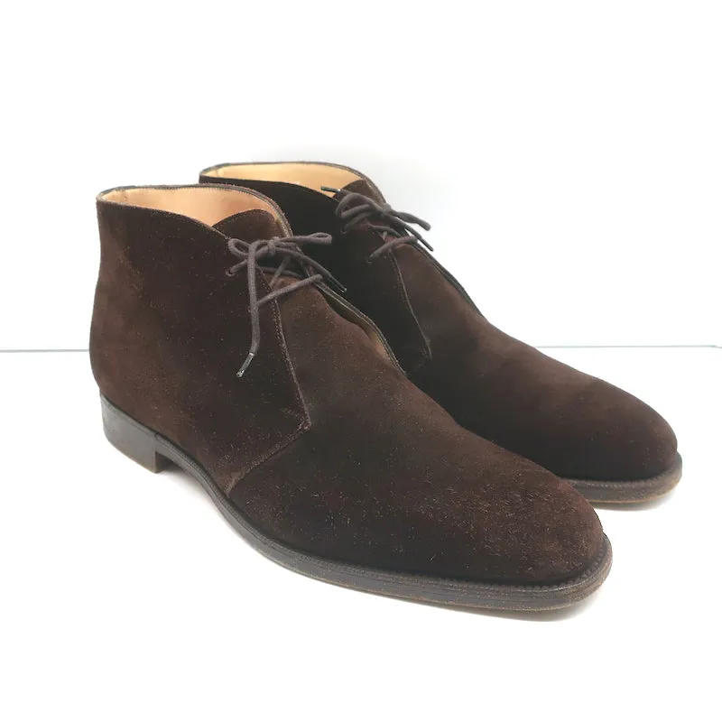 Ralph Lauren Desert Boots Dark Brown Suede Size 10.5