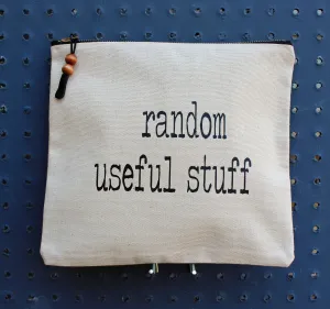 random useful stuff - zip money bag