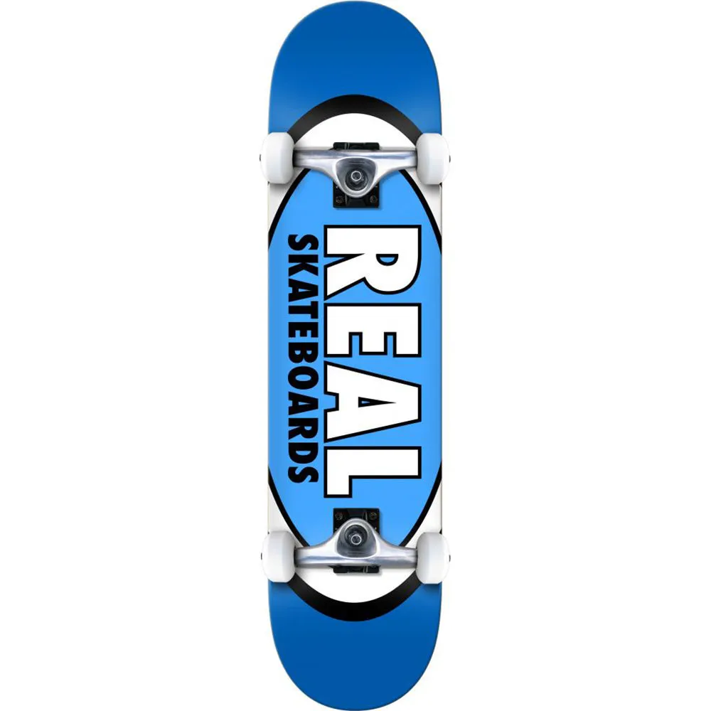 Real Classic Oval Blue Complete Skateboard 7.75"