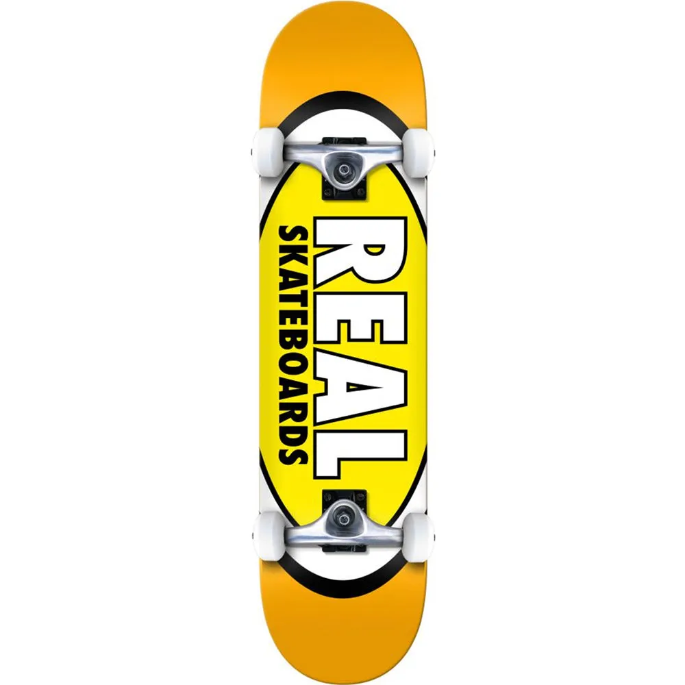 Real Classic Oval Yellow Complete Skateboard 7.5"