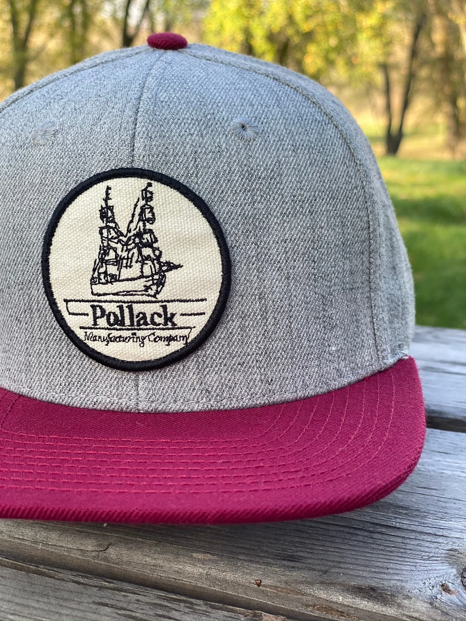 RED BRIM SNAPBACK
