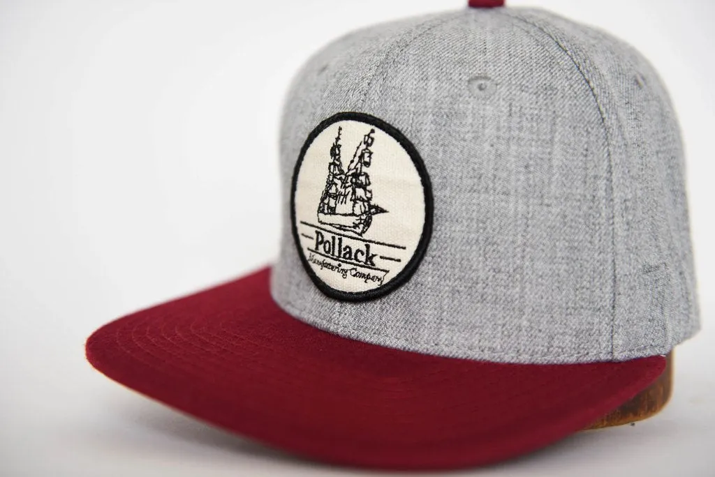 RED BRIM SNAPBACK