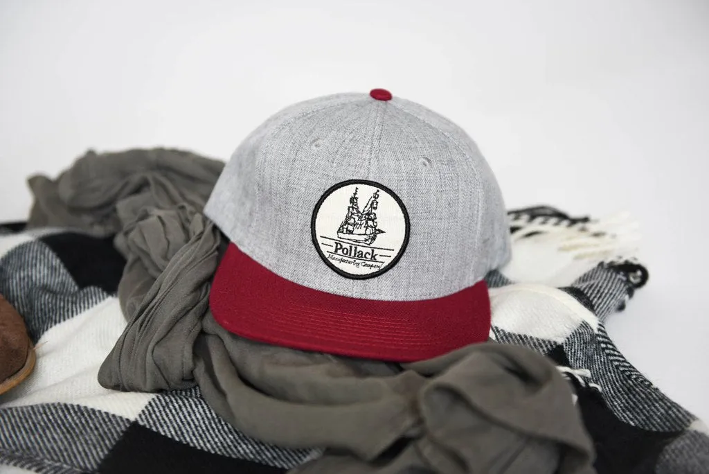 RED BRIM SNAPBACK