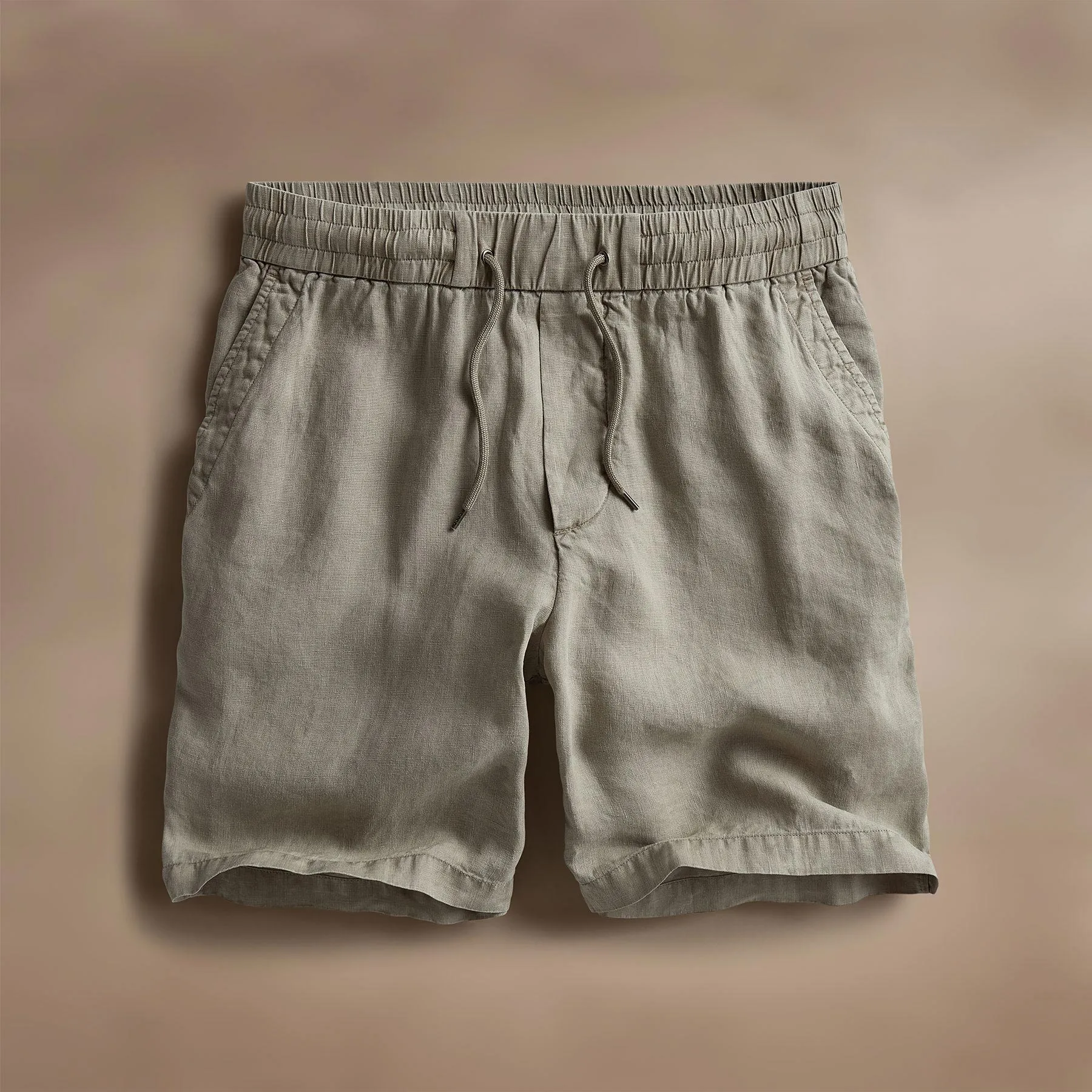 Relaxed Fit Linen Short - Mineral Pigment