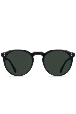 Remmy Sunglasses Recycled Black / Green Polarized