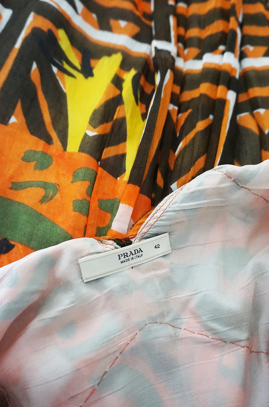 Resort 2010 Collection Pretty Printed Prada Cotton Dress