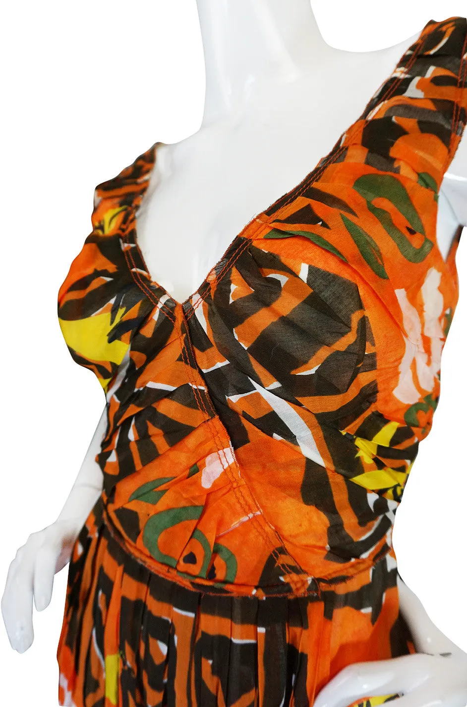 Resort 2010 Collection Pretty Printed Prada Cotton Dress