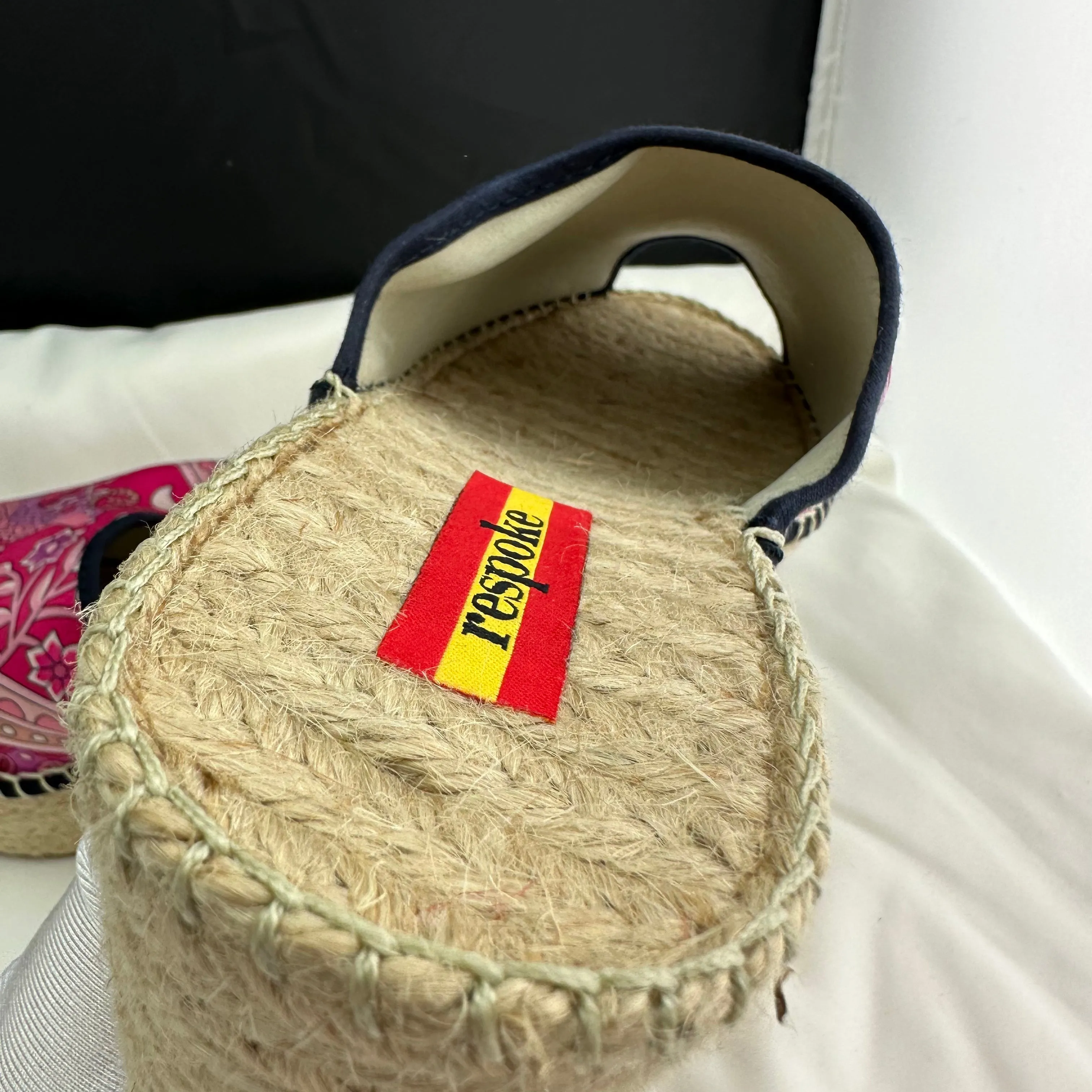 Respoke Printed Wedge Heel Espadrille Sandals ISABEL FUSCHIA