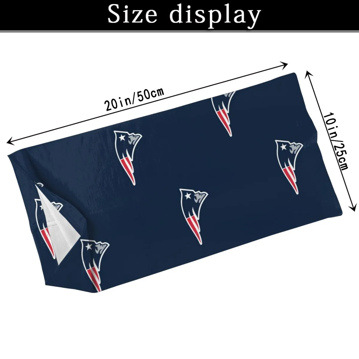 Reusble Mouth Cover Bandanas New England Patriots Variety Head Scarf Face Mask With PM 2.5 Filter