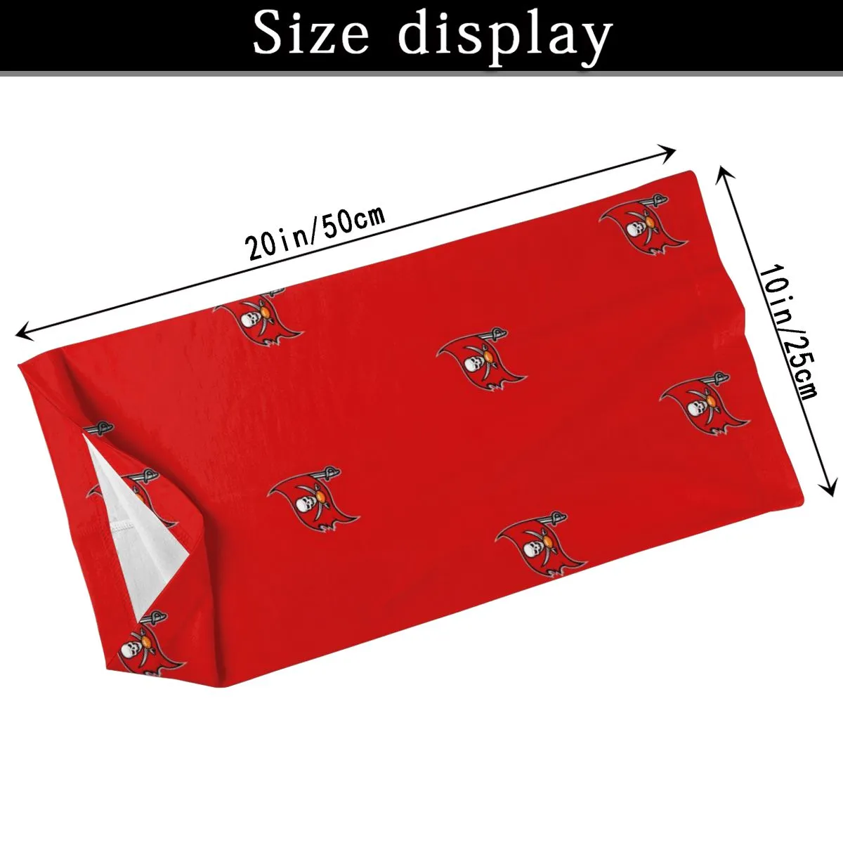 Reusble Mouth Cover Bandanas Tampa Bay Buccaneers Variety Head Scarf Face Mask With PM 2.5 Filter