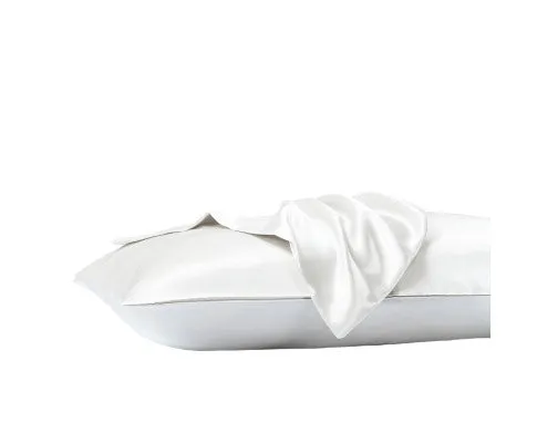 Royal Comfort Satin Sheet Set 3 Piece Fitted Flat Sheet Pillowcases - White