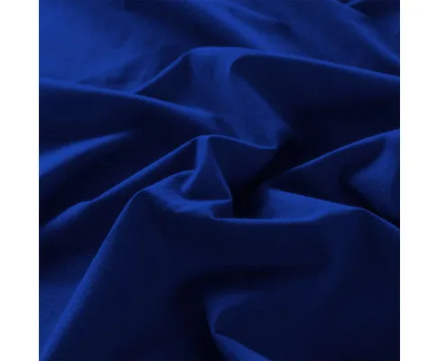 Royal Comfort Vintage Washed 100% Cotton Sheet Set Fitted Flat Sheet Pillowcases - ROYAL BLUE