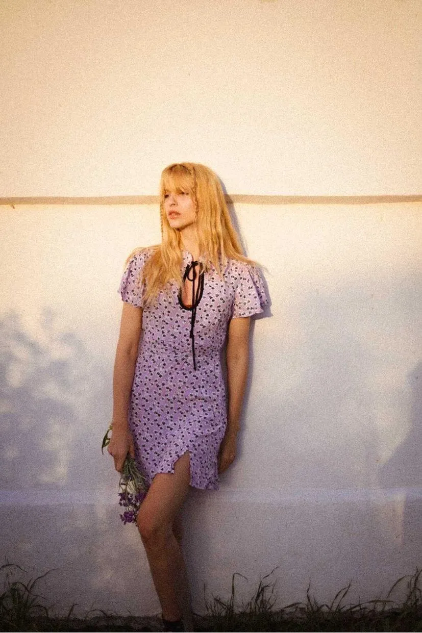 RUE STIIC BELLE MINI DRESS - HELLO SWEET PEA FLORAL