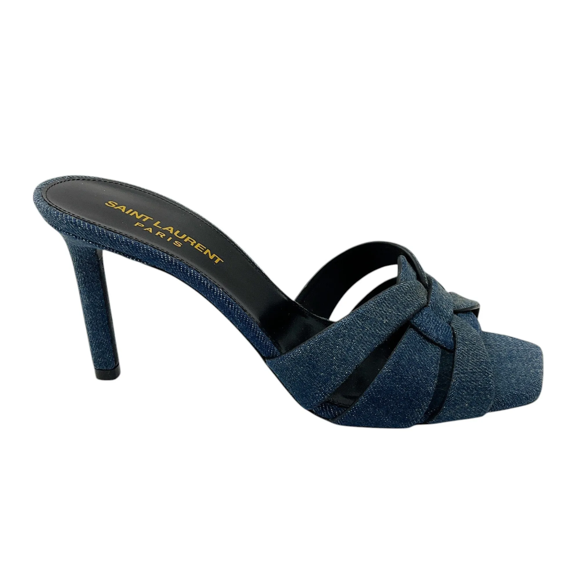 Saint Laurent Blue Denim Tribute Sandal