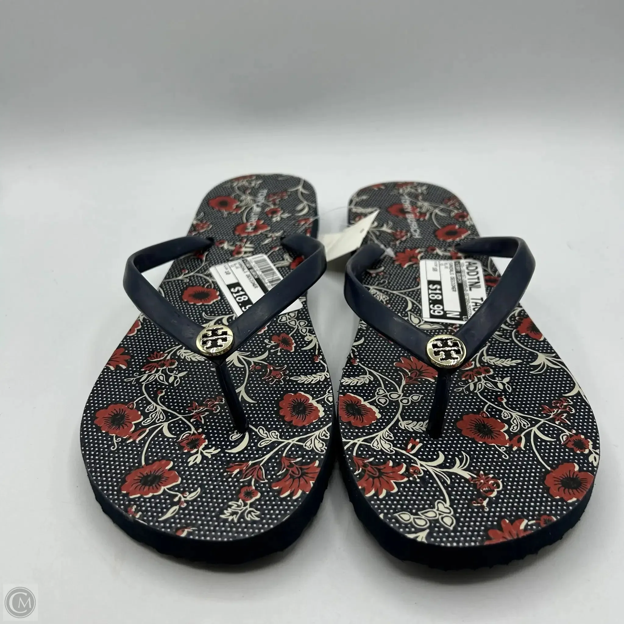 Sandals Designer By Tory Burch In Blue, Size: 10