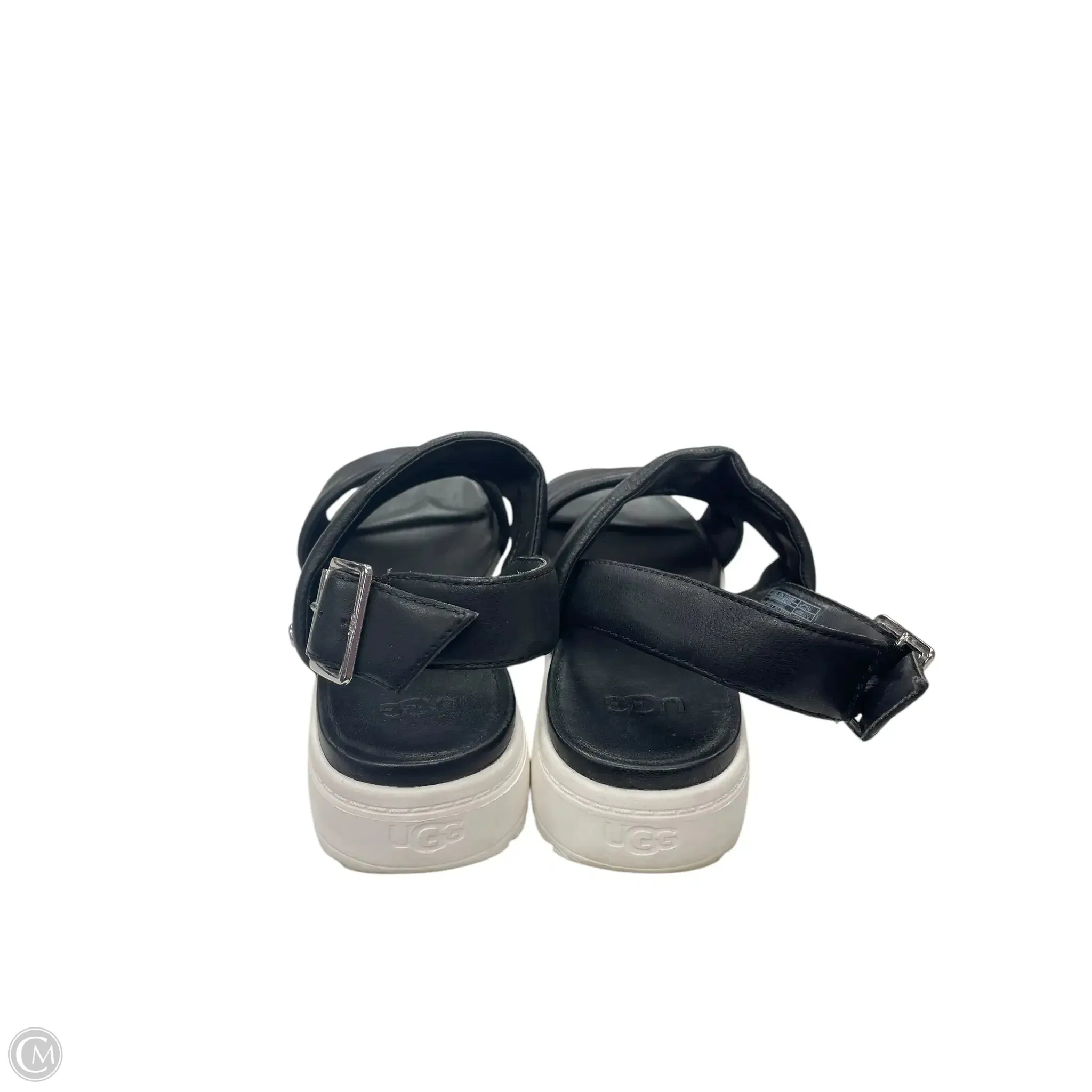 Sandals Designer By Ugg In Black, Size: 7.5