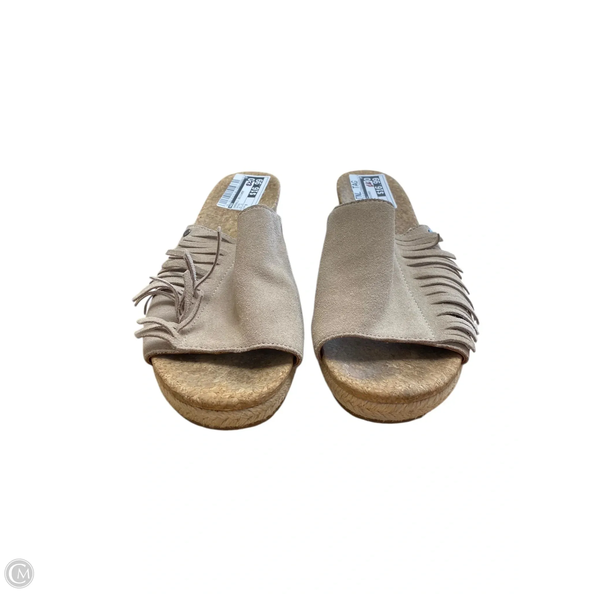 Sandals Designer By Ugg In Brown, Size: 9