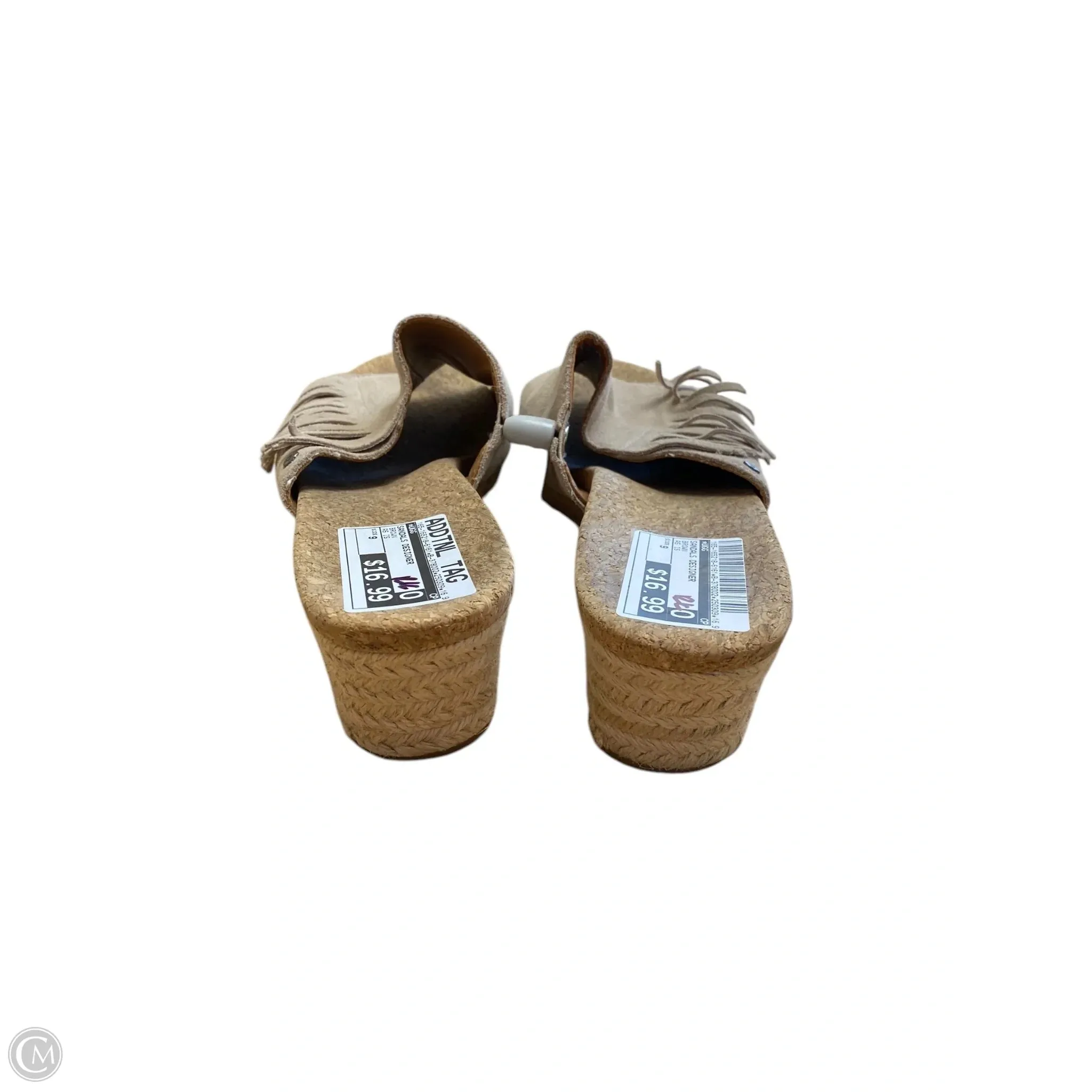 Sandals Designer By Ugg In Brown, Size: 9
