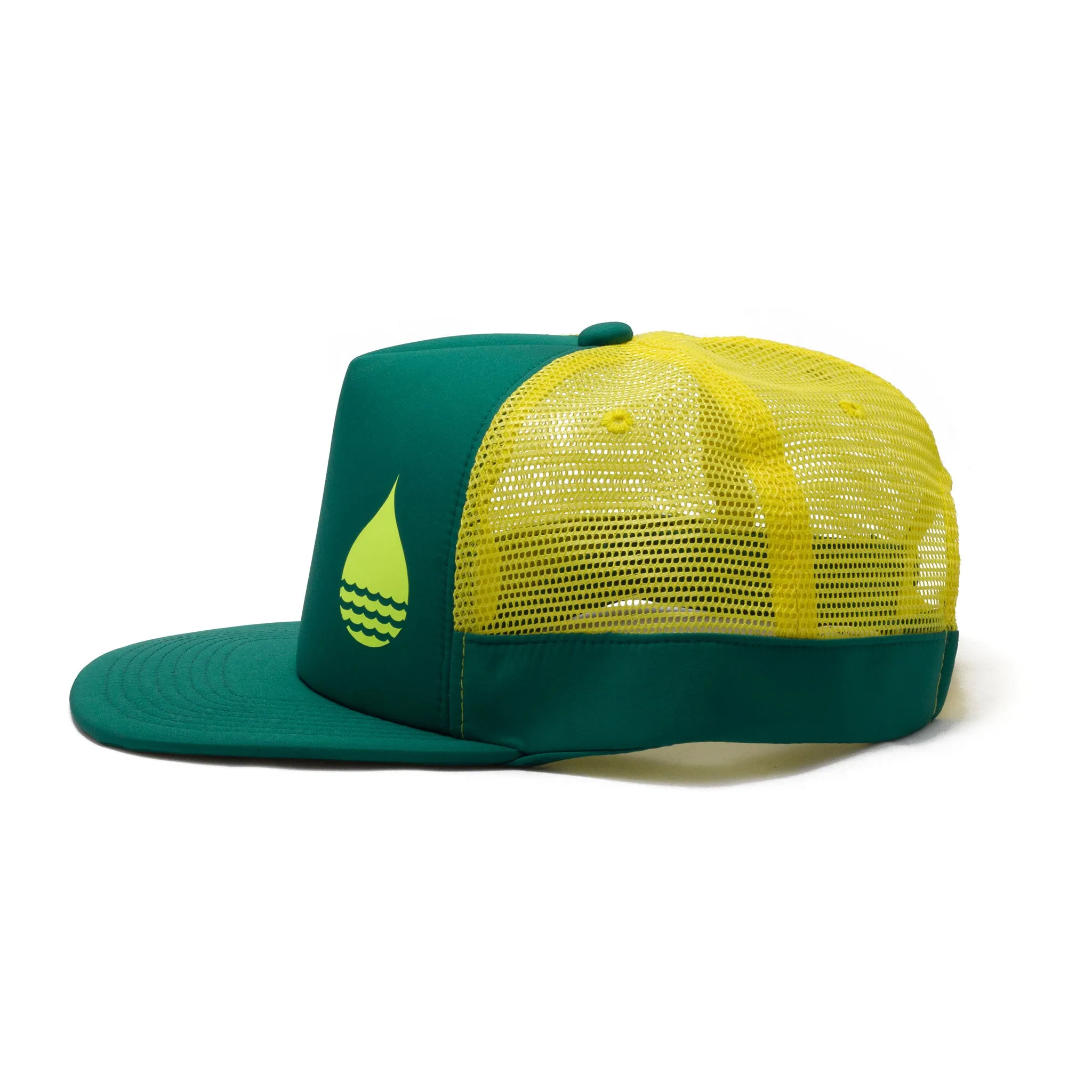 Seagreen Floating Trucker Hat with Snapback - BLEM