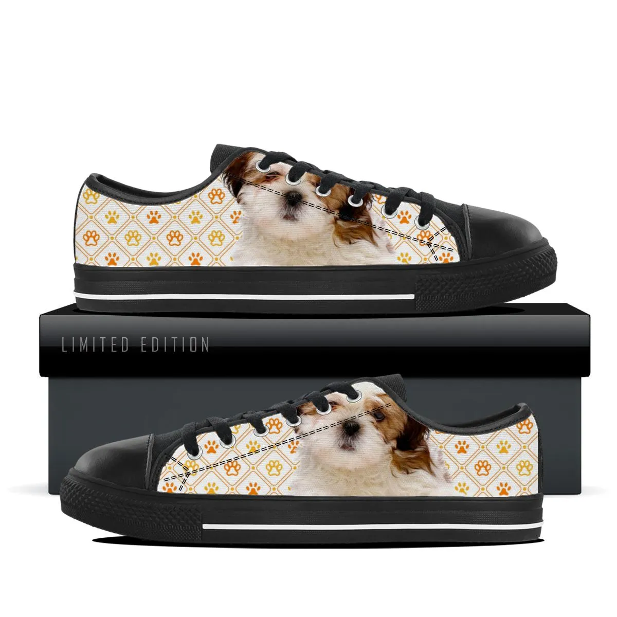Shih Tzu Kids Canvas Shoes